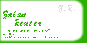 zalan reuter business card